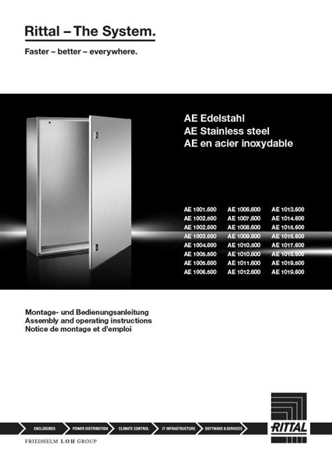 rittal stainless steel enclosure ae|rittal panel enclosure catalogue.